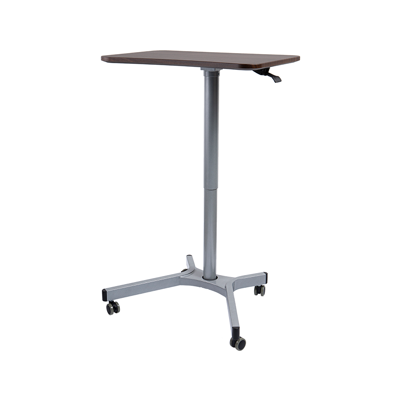 TH08 (aluminiumsrørsøjle) Pneumatisk højdejusterbart skrivebord
