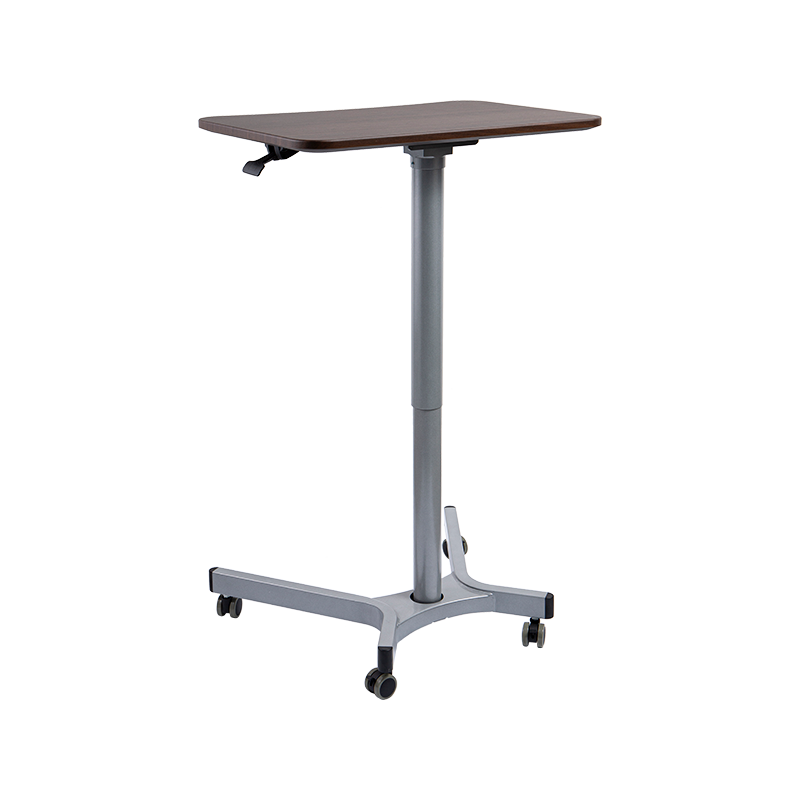 TH08 (aluminiumsrørsøjle) Pneumatisk højdejusterbart skrivebord