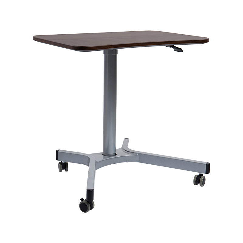 TH08 (aluminiumsrørsøjle) Pneumatisk højdejusterbart skrivebord
